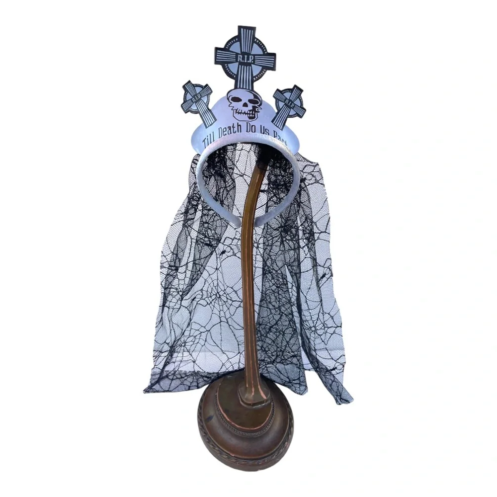 Death Bride Headband Tiara with Veil